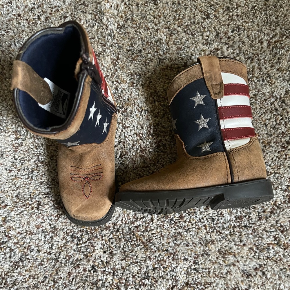 Toddler American Flag ZIP UP Boots